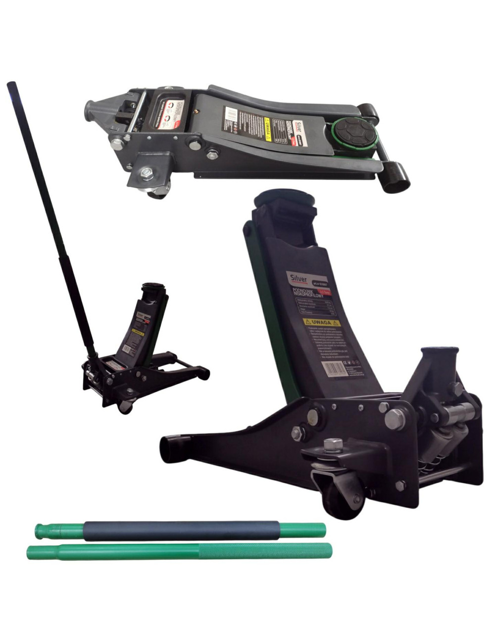 DŹWIGNIK "ŻABA" 3,5T 75-500mm SILVER