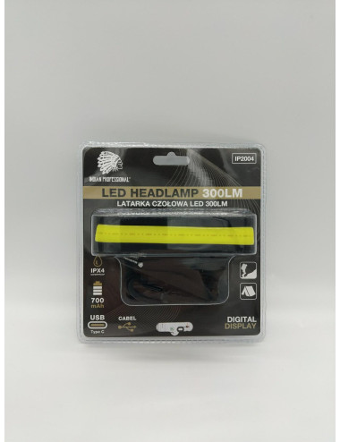 LATARKA LED CZOŁOWA 300LM 700mAh PREMIUM INDIAN PROFESSIONAL