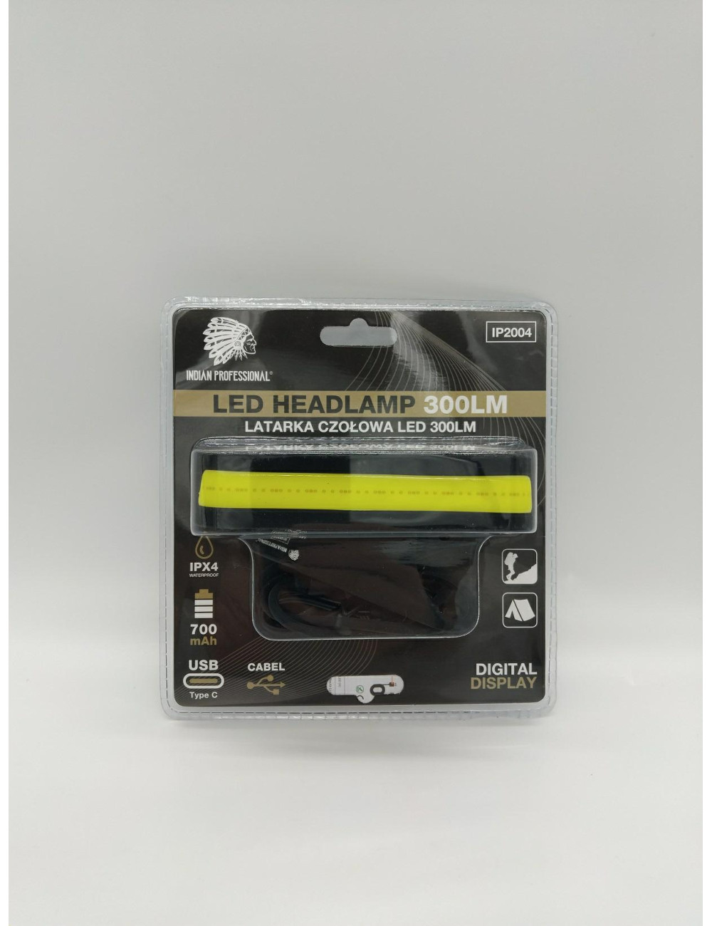 LATARKA LED CZOŁOWA 300LM 700mAh PREMIUM INDIAN PROFESSIONAL