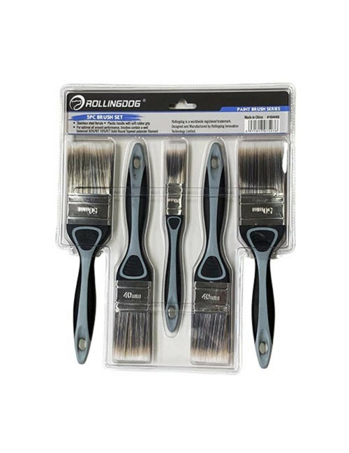 ROLLINGDOG ZESTAW PĘDZLI MALARSKICH 5szt.