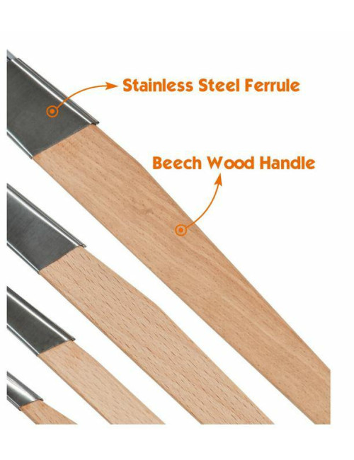 ROLLINGDOG ZESTAW PĘDZLI KĄTOWYCH FITCH 4szt.