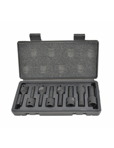 AWTOOLS KLUCZE UDAROWE TRZPIENIOWE SPLINE 8szt.