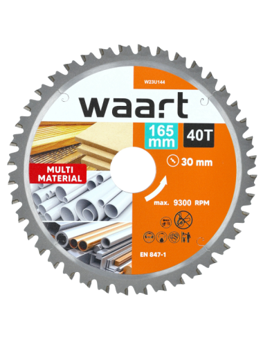 WAART PIŁA TARCZOWA WIDIOWA 165 x 30 x 40Z MULTIMATERIAL