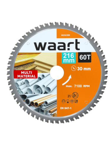 WAART PIŁA TARCZOWA WIDIOWA 216 x 30 x 60Z MULTIMATERIAL