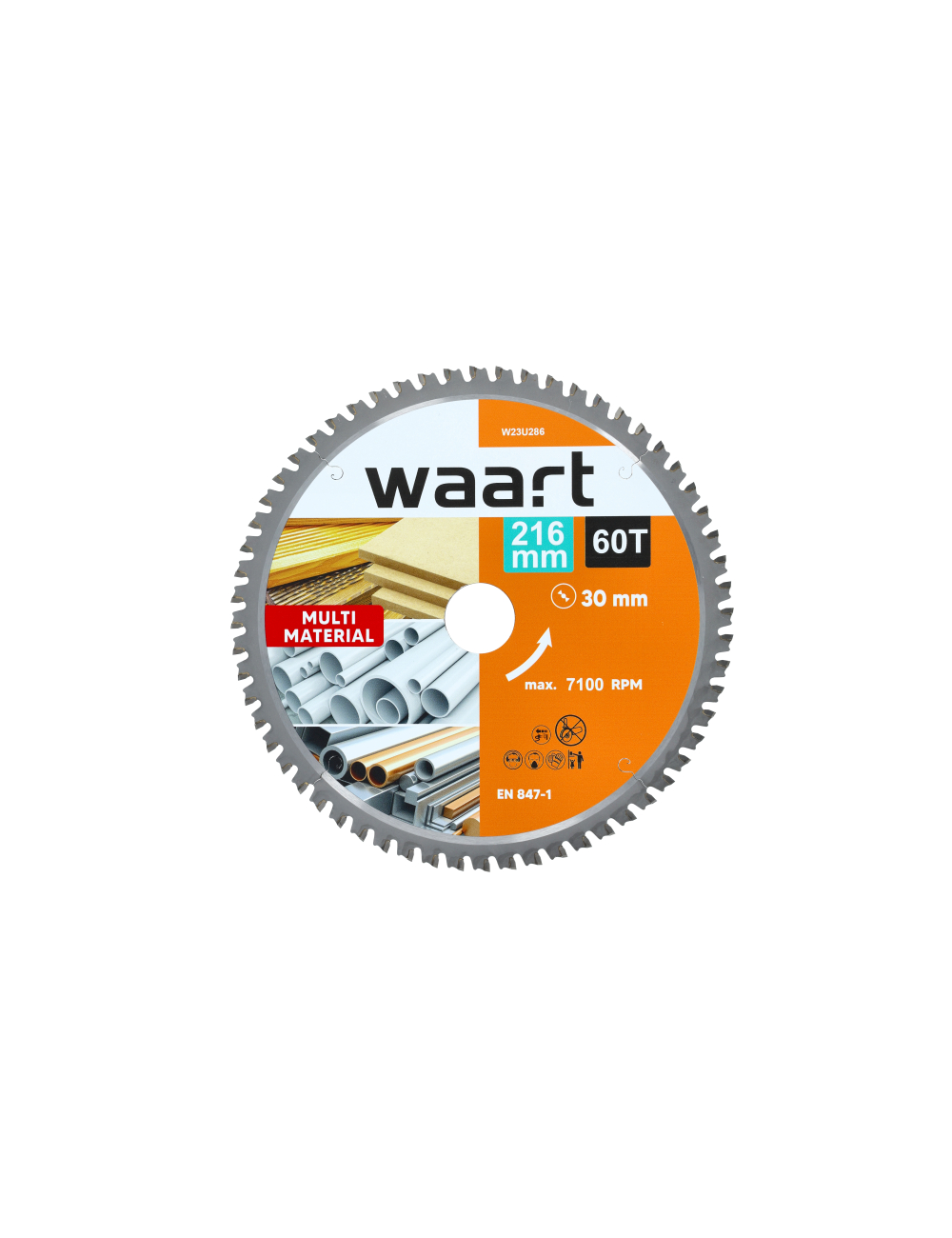 WAART PIŁA TARCZOWA WIDIOWA 216 x 30 x 60Z MULTIMATERIAL