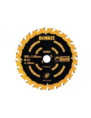 DEWALT PIŁA TARCZOWA DO ZAGŁĘBIARKI 165mmx24zx2,0mm+5`