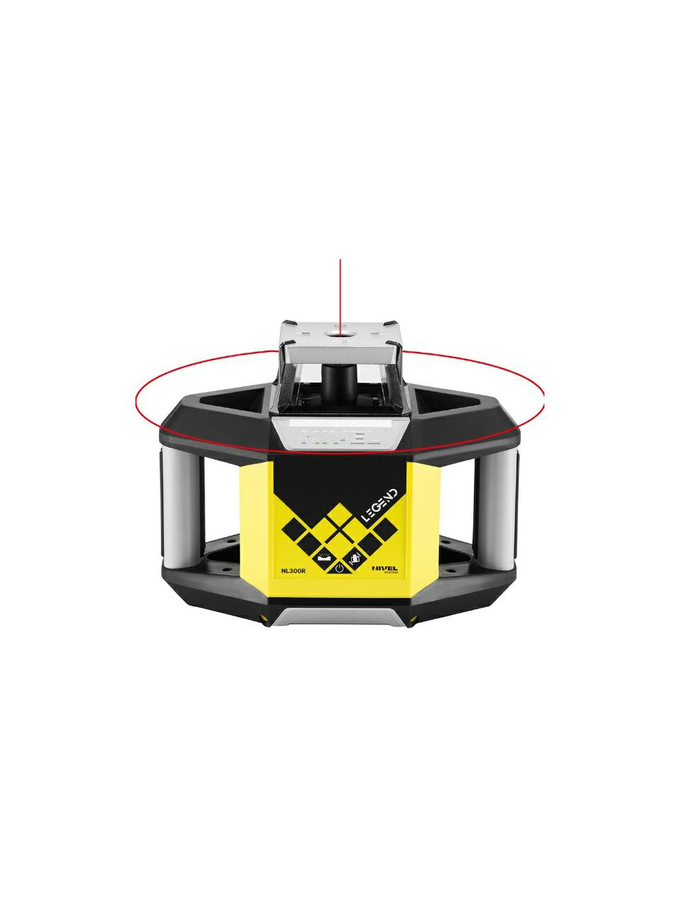 NIVEL SYSTEM NIWELATOR LASEROWY NL300R DIGITAL wiązka czerwona