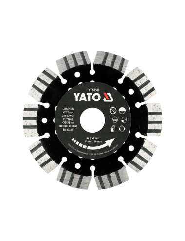 YATO TARCZA DO ŻELBETU 125mm