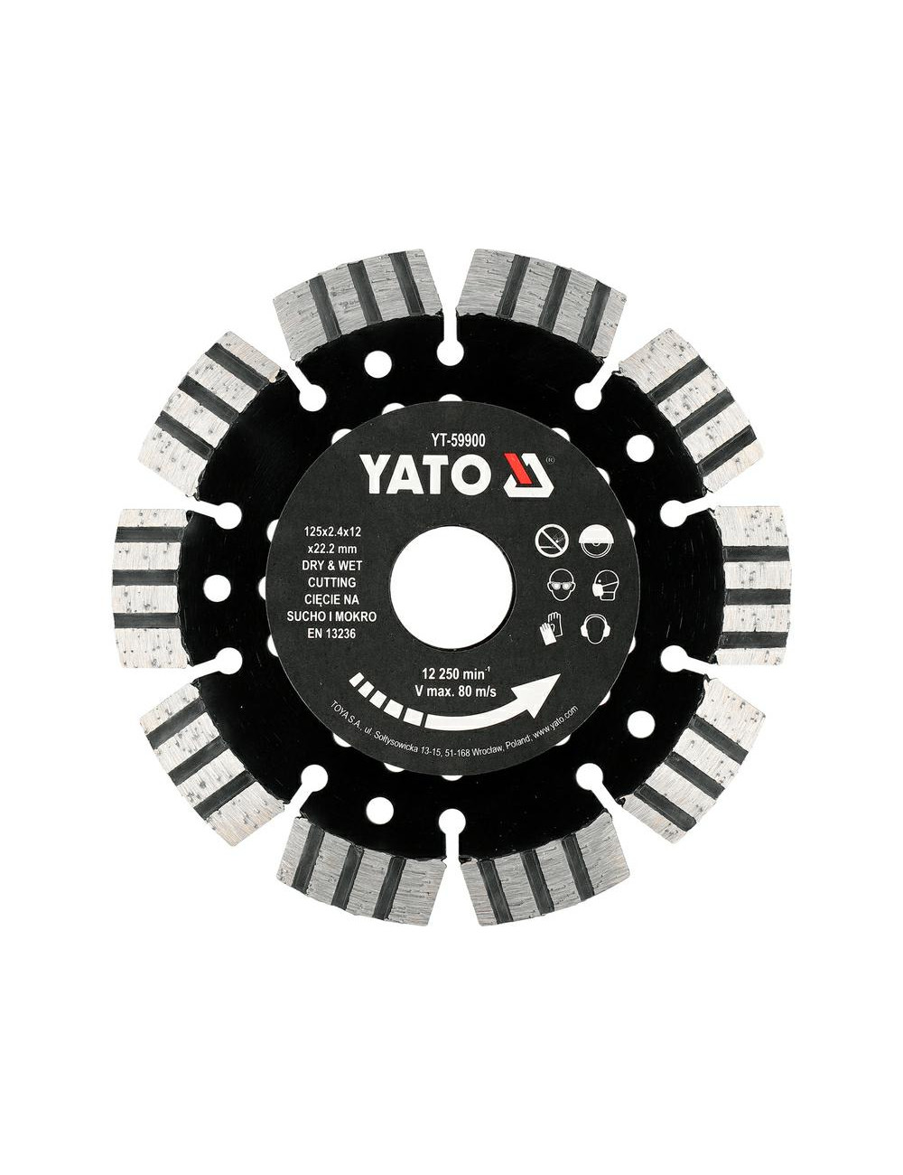 YATO TARCZA DO ŻELBETU 125mm