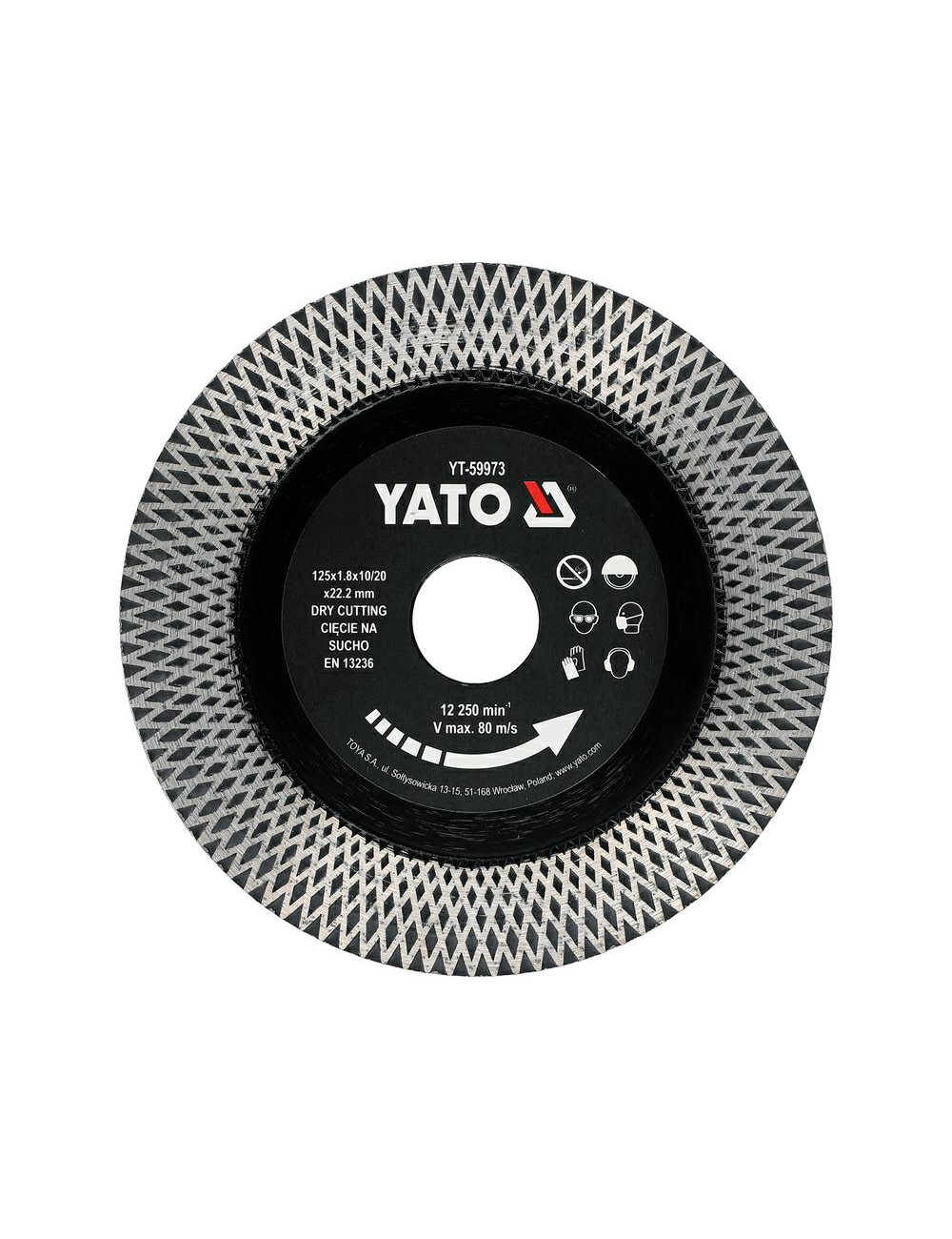 YATO TARCZA DO CERAMIKI 125mm