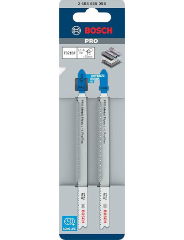 BOSCH BRZESZCZOT T PRO METAL PIPES AND PROFILES T321BF 132 mm 2szt.