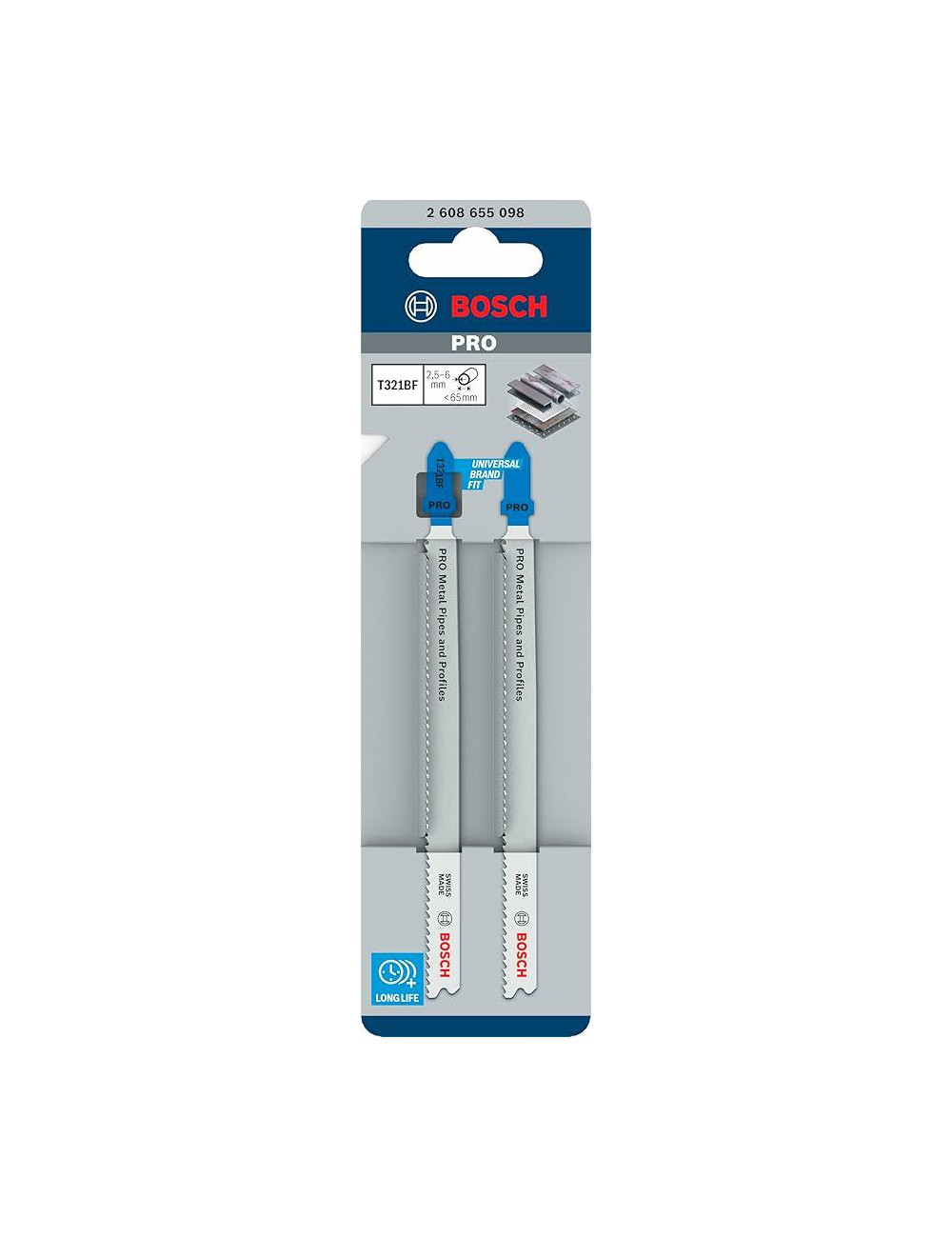 BOSCH BRZESZCZOT T PRO METAL PIPES AND PROFILES T321BF 132 mm 2szt.