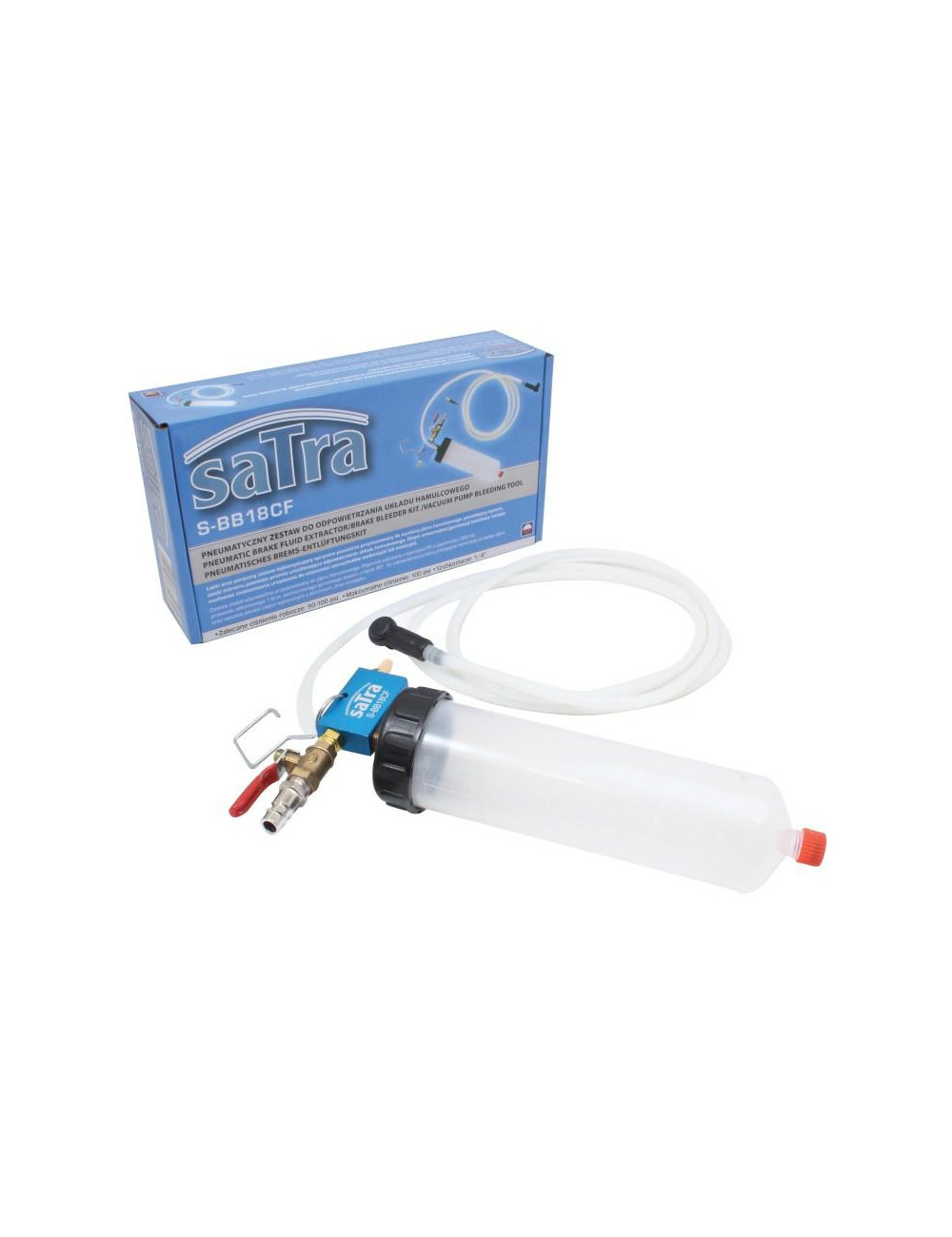 SATRA PNEUMATYCZNY ZESTAW DO ODPOWIETRZANIA UKŁADU HAMULCOWEGO