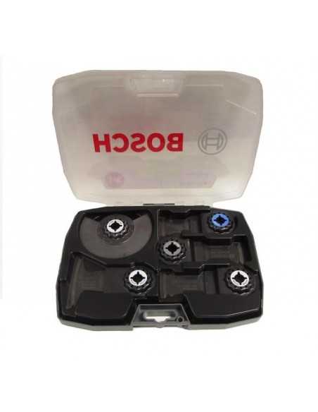 BOSCH ZESTAW BRZESZCZOTÓW DO NARZĘDZIA WIELOFUNKCYJNEGO STARLOCK 4+1, DREWNO/METAL