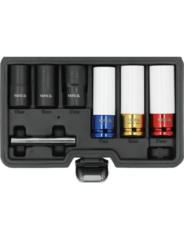 YATO ZESTAW NASADEK UDAROWYCH Z WYK DO FELG ALU