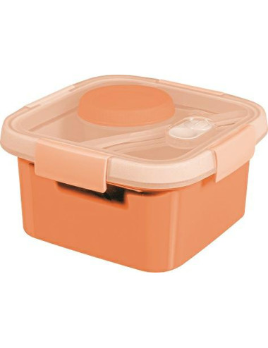 CURVER POJEMNIK NA ŻYWNOŚĆ KWADRATOWY SMART FRESH 1,1 L BRZOSKWINIOWY