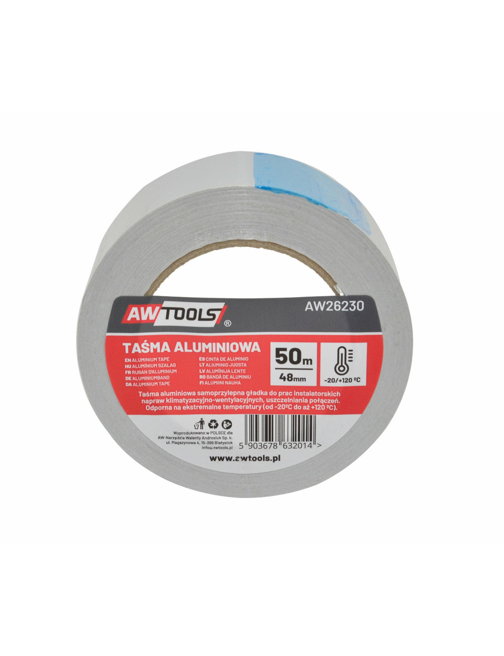AWTOOLS TAŚMA ALUMINIOWA 48*50m