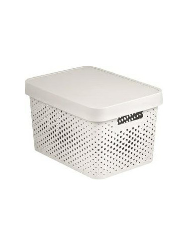 CURVER POJEMNIK AŻUR INFINITY 17L Z PRZYKRYWKĄ BIAŁY