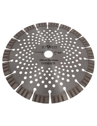 TARCZA D.STONER 230 15mm SEG. V-TURBO