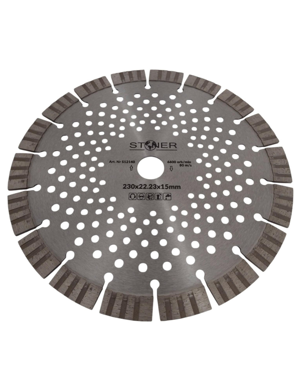 TARCZA D.STONER 230 15mm SEG. V-TURBO