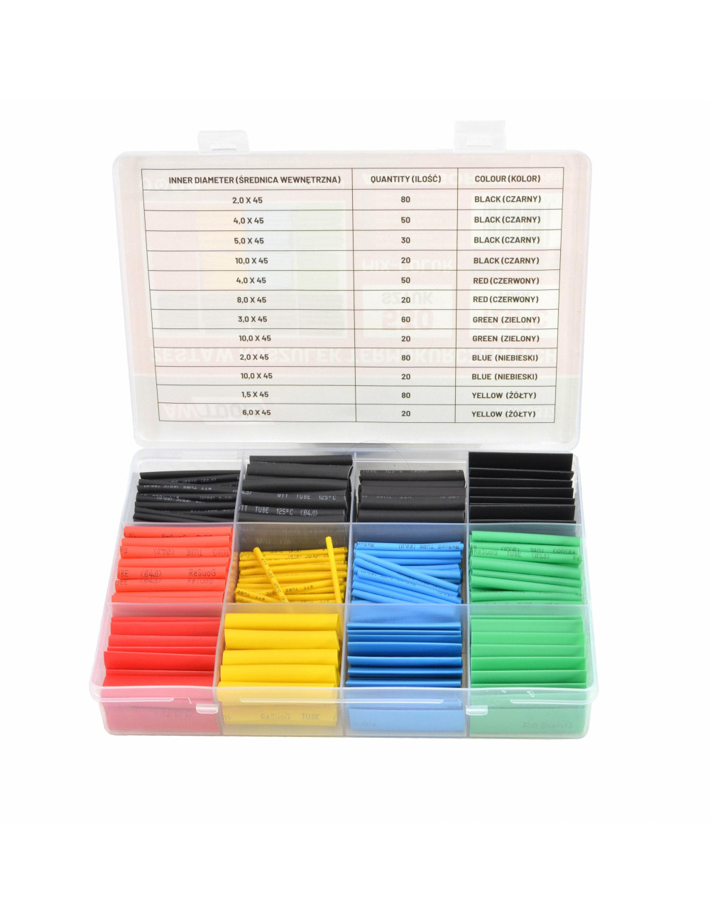 AWTOOLS KOSZULKI TERMOKURCZLIWE 530szt.