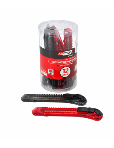 AWTOOLS NOŻYK DO TAPET TRANSP. 12szt. TUBA