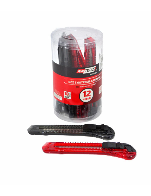AWTOOLS NOŻYK DO TAPET TRANSP. 12szt. TUBA