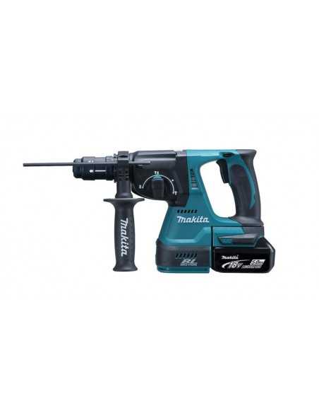 MAKITA MŁOT WIERCĄCO-KUJĄCY SDS-PLUS 18V 2J 2 x 5,0Ah BLDC + DODATKOWY UCHWYT DHR243RTJ