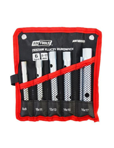 AWTOOLS KLUCZE RUROWE 6szt. 8mm-17mm