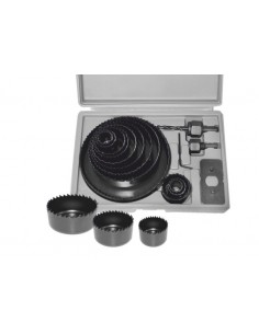 AWTOOLS OTWORNICE DO DREWNA / 19-22-28-32-38-44-51-64-76-89-102-127mm / KOMPLET 16 ELEMENTÓW