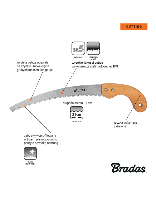 PIŁA OGRODNICZA V-SERIES WOOD 310mm