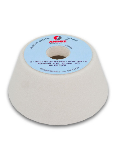 ANDRE ŚCIERNICA GARNKOWA 125mm x 40mm x 20mm 99A46K7VE01-30 BIAŁA "TYP 11"