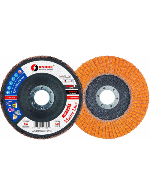 ANDRE ŚCIERNICA LISTKOWA 125mm P 40 CERAMICZNA MASTER LINE WERSJA III