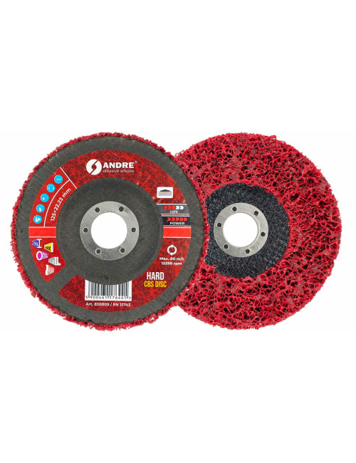ANDRE KRĄŻEK SZLIFIERSKI CBS 125mm HARD - RED