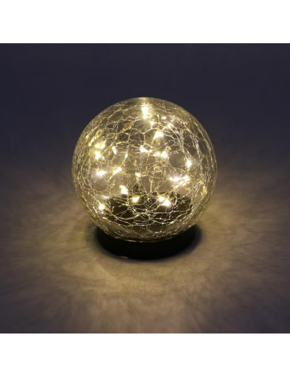 VOLTENO LAMPKA SOLARNA PLASTIK KULA 10cm SOLE