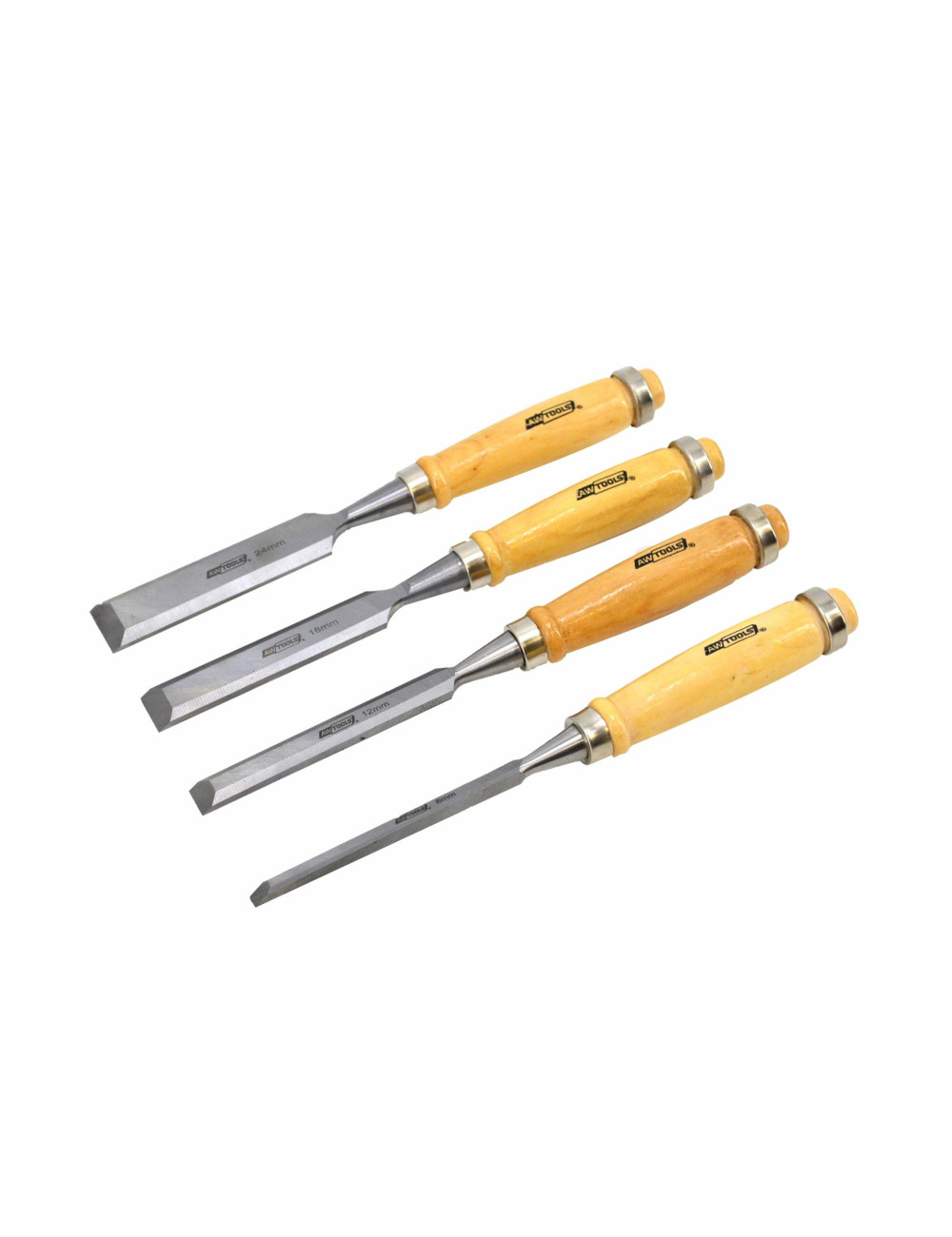 AWTOOLS ZESTAW DŁUT Z DREW. UCHWYTAMI 4 SZT.6 12 18 24 MM