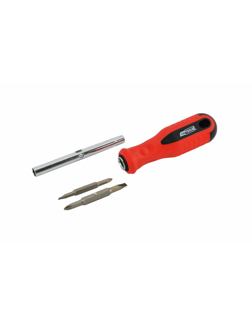 AWTOOLS WKRĘTAK DWUSTRONNY+KOŃCÓWKI 6w1