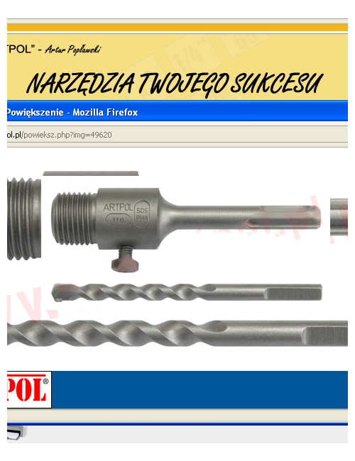 ADAPTER KORONY SDS PLUS 110mm FALC