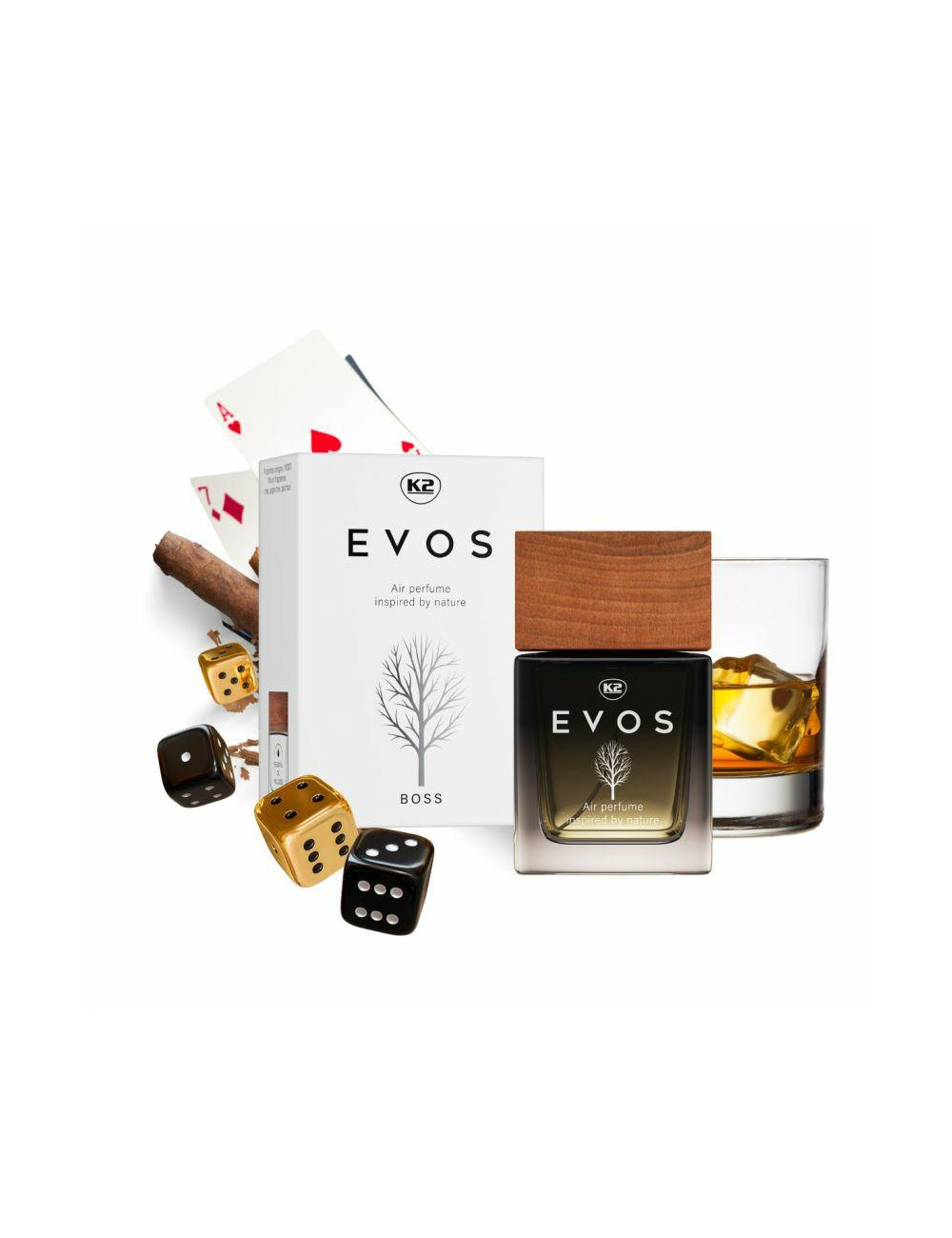 K2 PERFUMY DO SAMOCHODU EVOS BOSS FLAKON 50ML