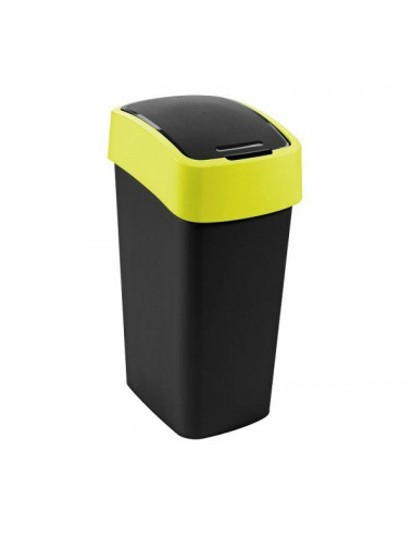 CURVER KOSZ NA ŚMIECI "FLIP BIN" 9L CZARNY ŻÓŁTY