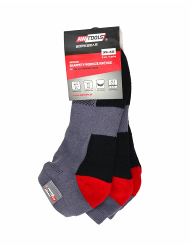 AWTOOLS SKARPETY KRÓTKIE ROZ.43-46 3SZT.