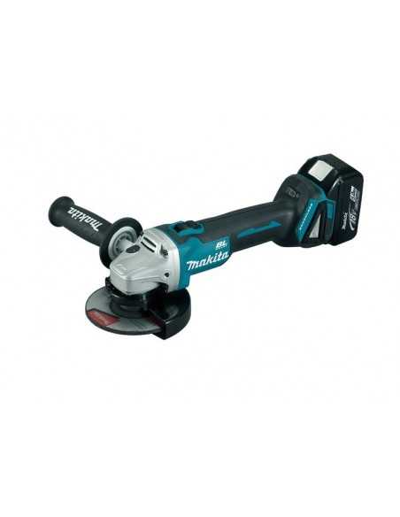 MAKITA SZLIFIERKA KĄTOWA 18V 125mm 2 x 5,0Ah LI-ION BEZSZCZOTKOWA WALIZKA MAKPAC DGA504RTJ