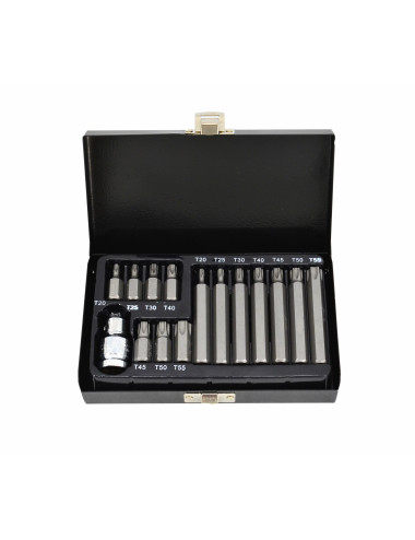 AWTOOLS KOŃCÓWKI TORX 15cz. Z OTWOREMBLACK LINE