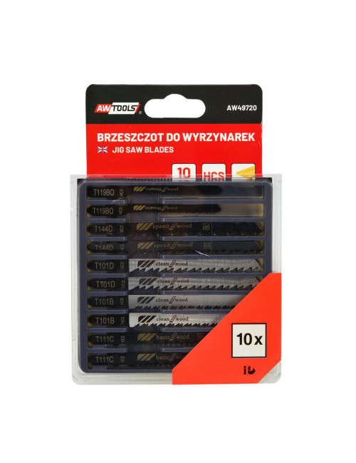 AWTOOLS BRZESZCZOT 100mm TYP T 10szt. DREWNO