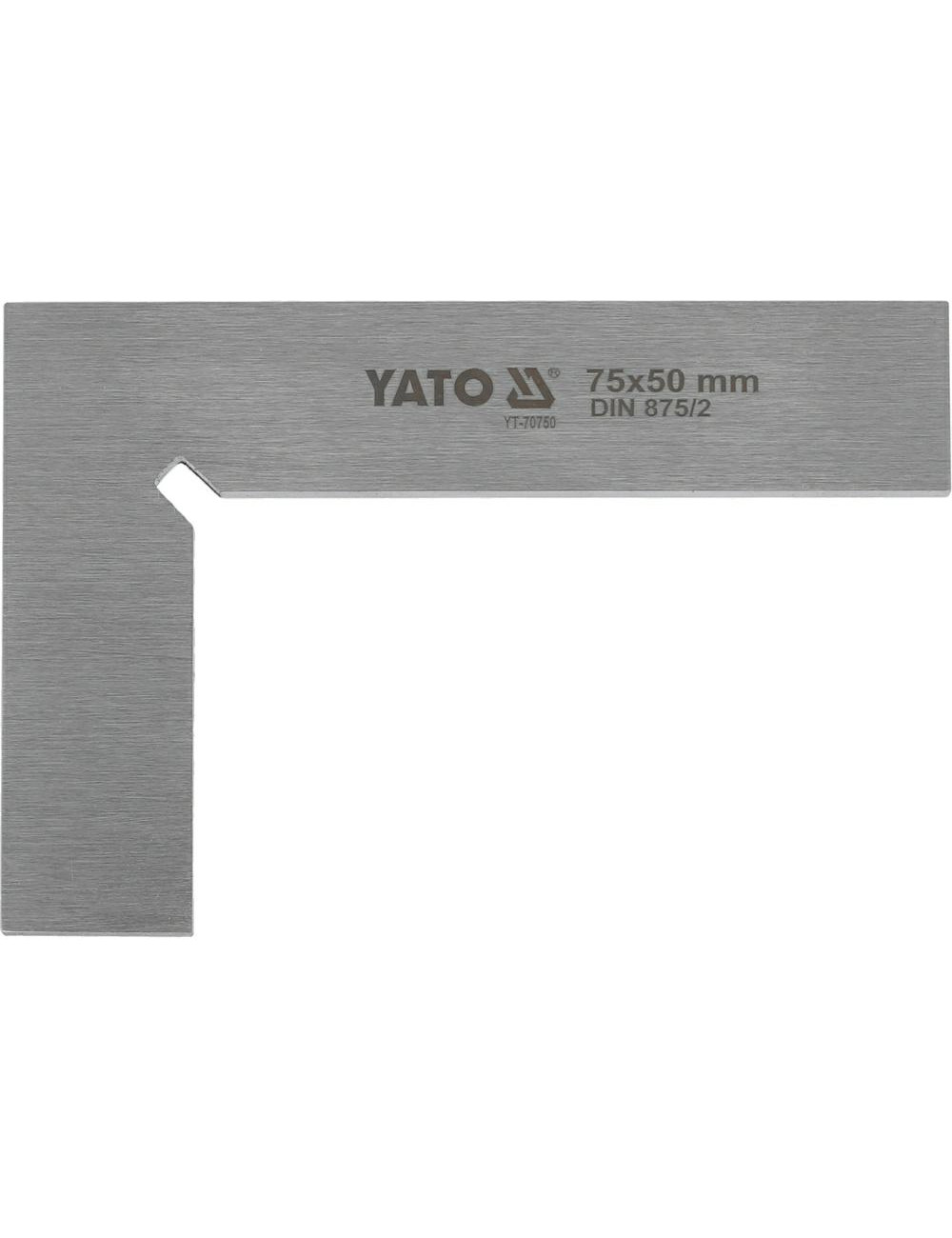 YATO KĄTOWNIK ŚLUSARSKI 75x50mm KL.II
