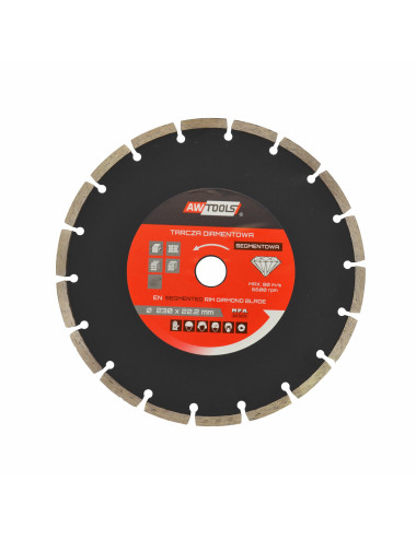 AWTOOLS TARCZA DIAMENTOWA 230x22,2 SEG.