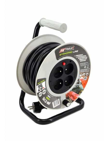AWTOOLS PRZEDŁUŻACZ BĘBEN STANDARD 25m 3x1,5 mm 16A / 3680W