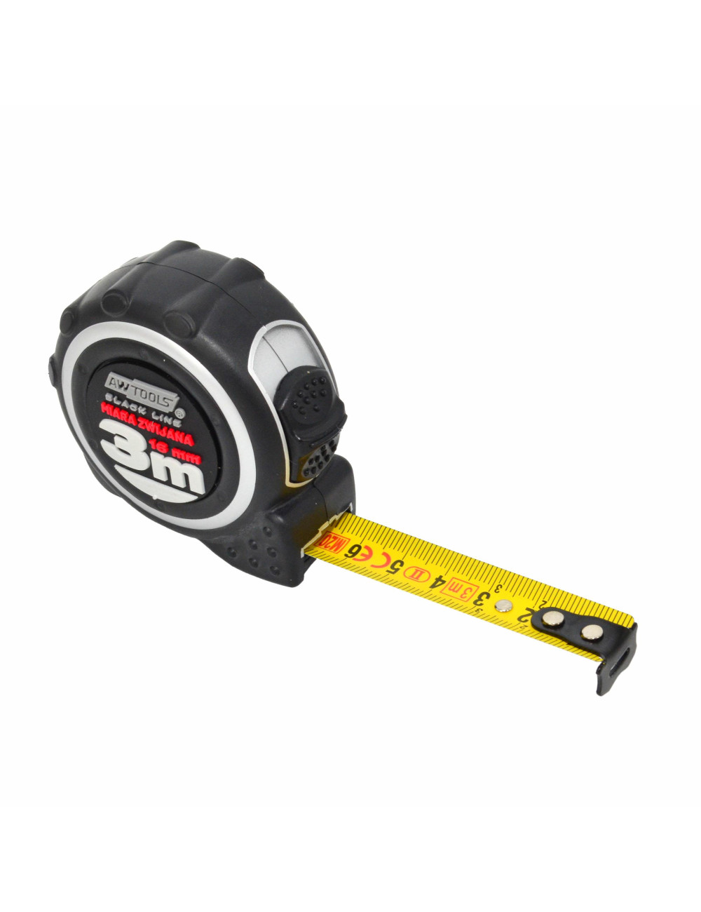 AWTOOLS MIARA ZWIJANA DWUSTRONNA 3m x 16mm ABS TPR 1-STOP