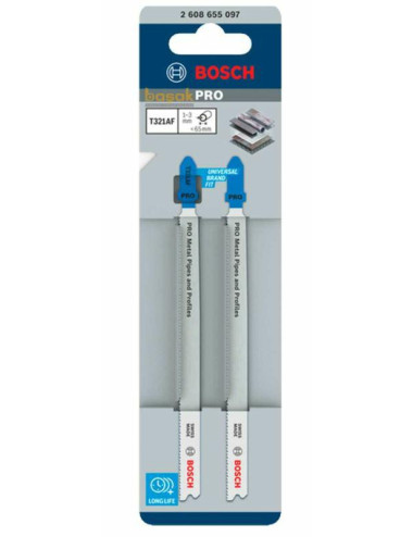 BOSCH BRZESZCZOT T PRO METAL PIPES AND PROFILES T321AF 132 mm 2szt.