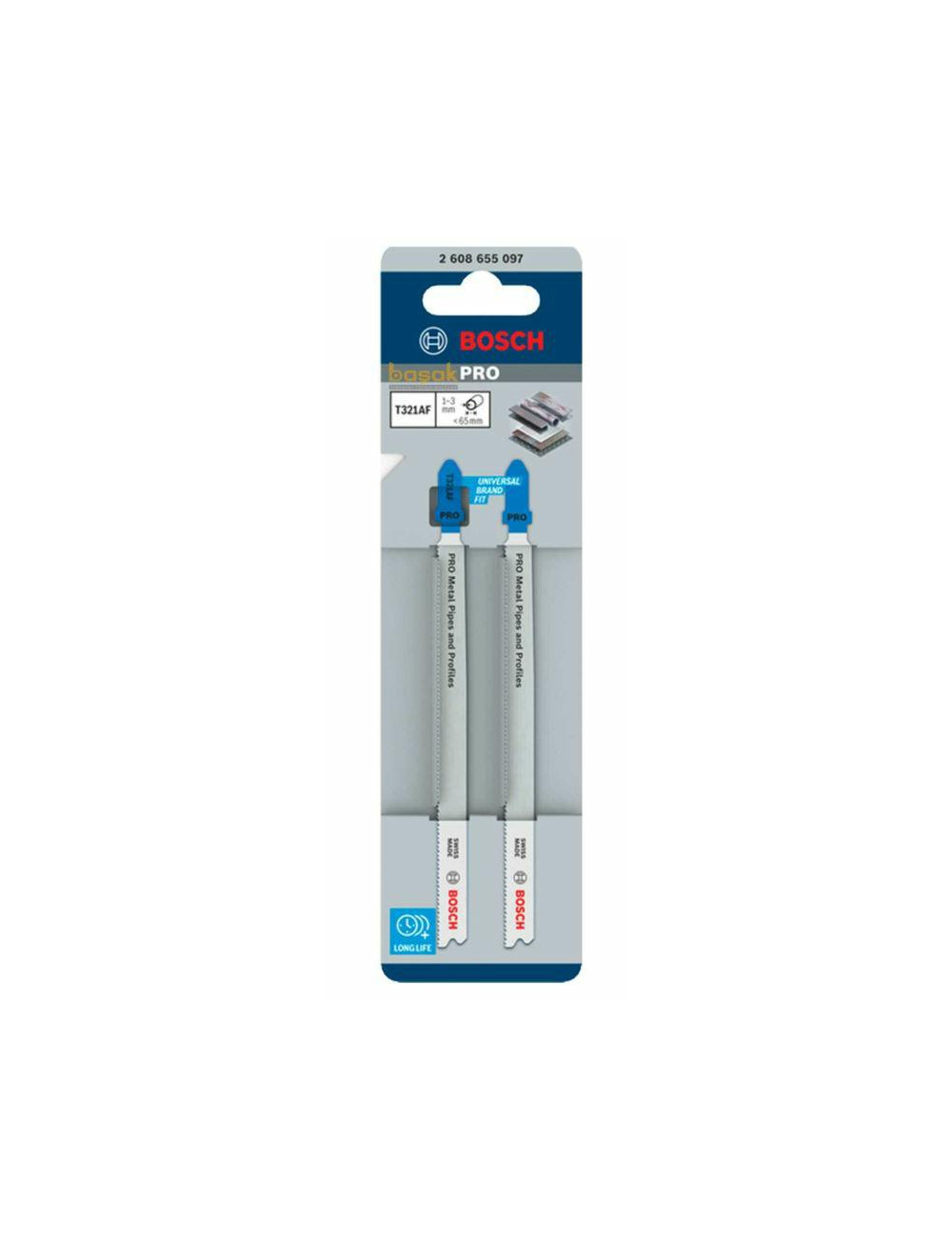 BOSCH BRZESZCZOT T PRO METAL PIPES AND PROFILES T321AF 132 mm 2szt.